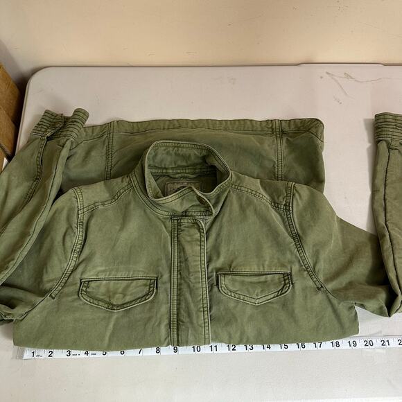 Lucky Brand Utility Jacket Womens Size XS Military Cargo Gorpcore Safari Outdoor - Picture 12 of 14